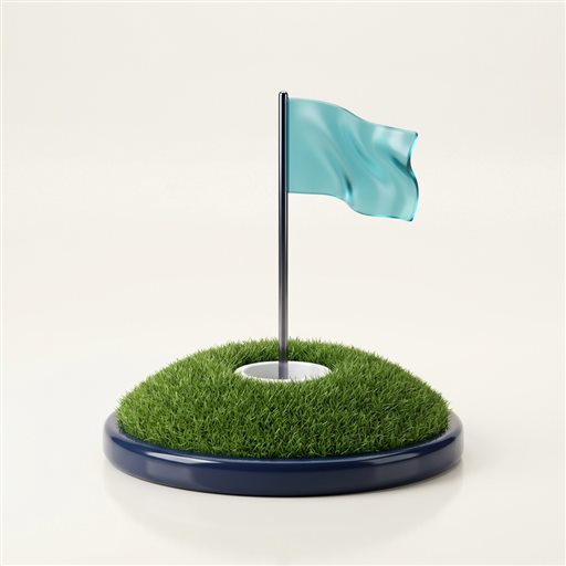 Golf temalı üç boyutlu ikon